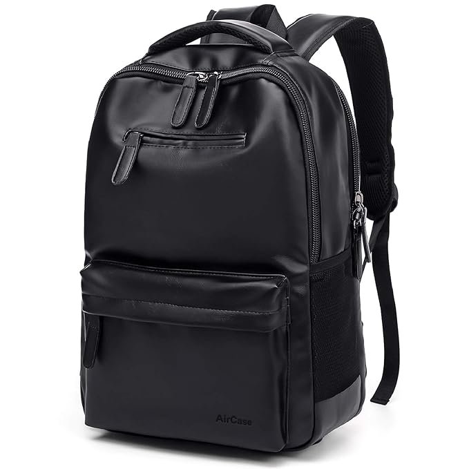 AirCase Vegan Leather Laptop Backpack